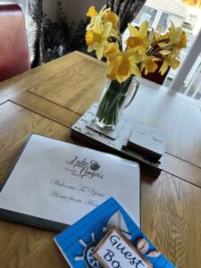 guest book and welcome book