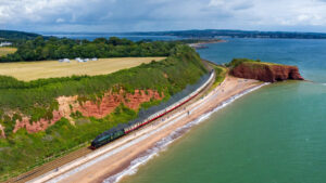 Steam train at Dawlish Warren